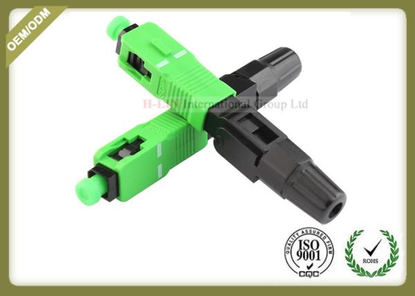 SC Singlemode UPC APC Fast Fiber Optic Connectors For FTTH Network