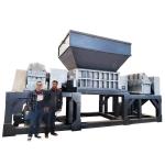 15KW Power Aluminum Castings And Crush Blocks Shredder/ Double Shaft Shredder