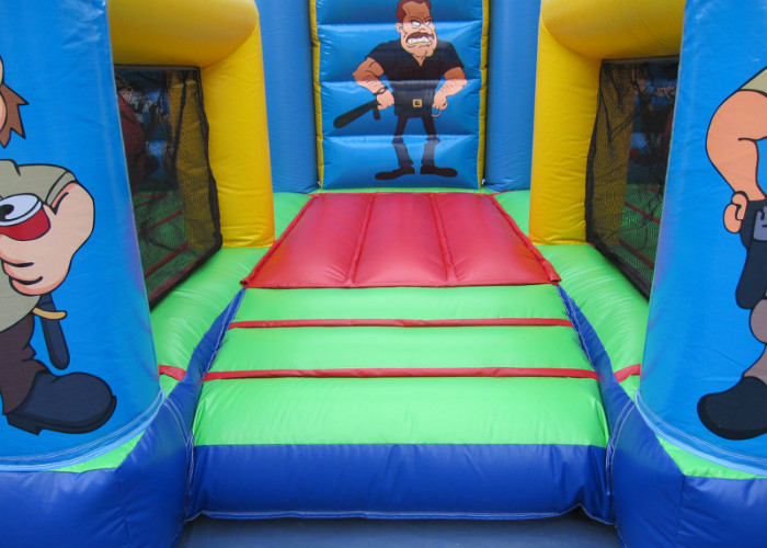 Factory Police Station Design Inflatable Fun City Waterproof Inflatable Bouncy Castle