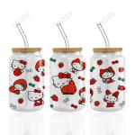 UV DTF Cup Wrap Transfer Stickers For Cartoon Wipe-Off Stickers Waterproof