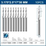 Varies Cutting Direction Carbide End Mill 38 - 200mm Overall Length