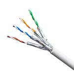 CAT6A SFTP 23AWG 10Gbps LSZH White Jacket Industrial-Grade Shielded Network