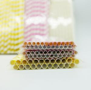 China Drinking Flexible Paper Straws , Paper Straws Recyclable Restaurant Supply Paper Products wholesale