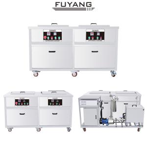 China 96Liter 1500w Dual Slot Stainless Steelcan Engine Ultrasonic Cleaner Machine Dring Tank wholesale