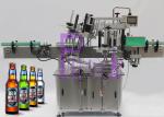 Double Sided Sticker Labeling Machine For Glass Beer Bottle Accuracy +/- 1mm