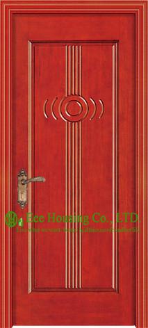 Paint Colors Walnut Timber Veneer Single Door For Residential Project ,Villa