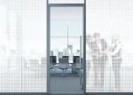 Two Tone Sparkle Privacy Removable Decorative Window Glass Film Static Cling