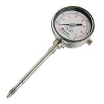 Rigid Stem Bourdon Tube Pressure Gauge For Rubber Plastic Machinery