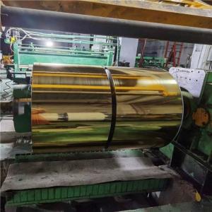 China ASTM A240 Cold Rolled Stainless Steel Coil Gold Mirror Finish 304 SS 1219mm wholesale