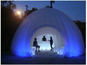 China 6m Outdoor Advertising Office / Lighting Inflatable Booth for Exhibition and Party wholesale