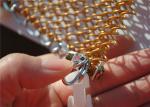 Free Install Aluminum Weave 5x5mm 6x6mm Metal Cloth Curtain