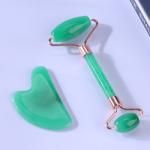 White Jade Face Roller , Rose Quartz Stone Roller 56g Free Sample
