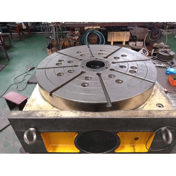 Worm Gear Rotary Table with High Efficiency Double-lead Worm Gear Set for Max Workpiece Moment of Inertia 259 Kgcm2 to 76500 Kgcm2 and Positioning