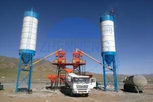 China HZS50 50 m3/H Stationary Concrete Batching Plant, Portable Concrete Batching Plant wholesale