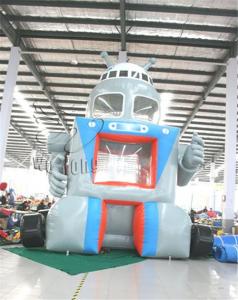 China durable custom inflatable sports, promotion inflatable elevator robot on sale