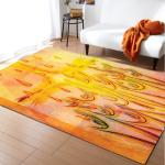 Non Skid 3D Printed Rugs 100*120cm Living Spaces Area Rugs