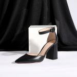 Elegant black pointed toe heels For Party Cocktail Comfortable High Heel