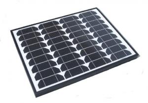 China 60 Watt Black Frame Monocrystalline Solar Panels For 12v Battery Charger Off Grid wholesale