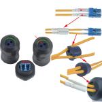 Outdoor Fiber Optic Eextension Cord Adapter Network Cable Connector Waterproof