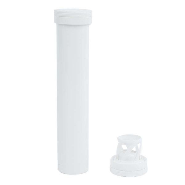 Plastic PP Tube with Spiral lid for the packaging of effervescent tablets