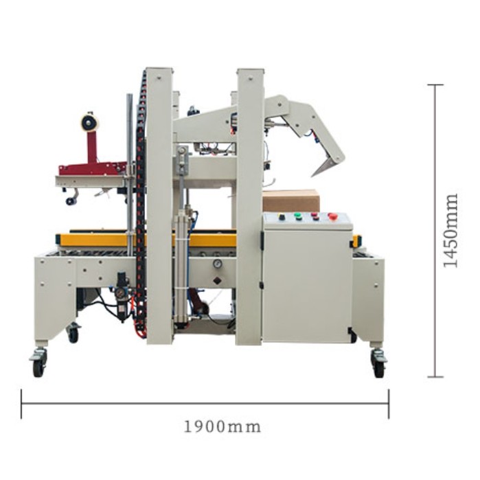 Automatic Cartons Box Sealer Carton Tape Sealing Machine Top And Bottom Packing