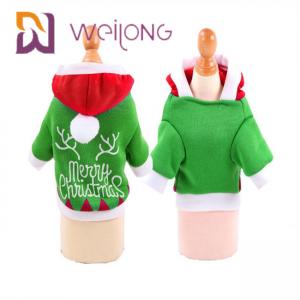 China Christmas Hoodie Puppy Winter Clothes With Santa Claus Snowman Elk Dog Cat Winter Clothes wholesale