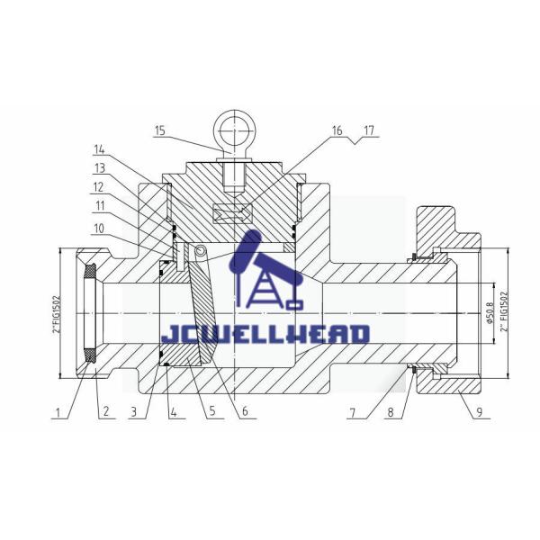 Manifold 15000psi API 6A 2" Flapper Wellhead Check Valve