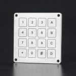 Factory supply IP68 aluminum metal piezo keypad with 16 flat keys
