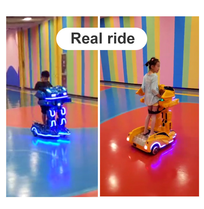 Amusement Battery Operated Walking Robot Ride For Kids Theme Park