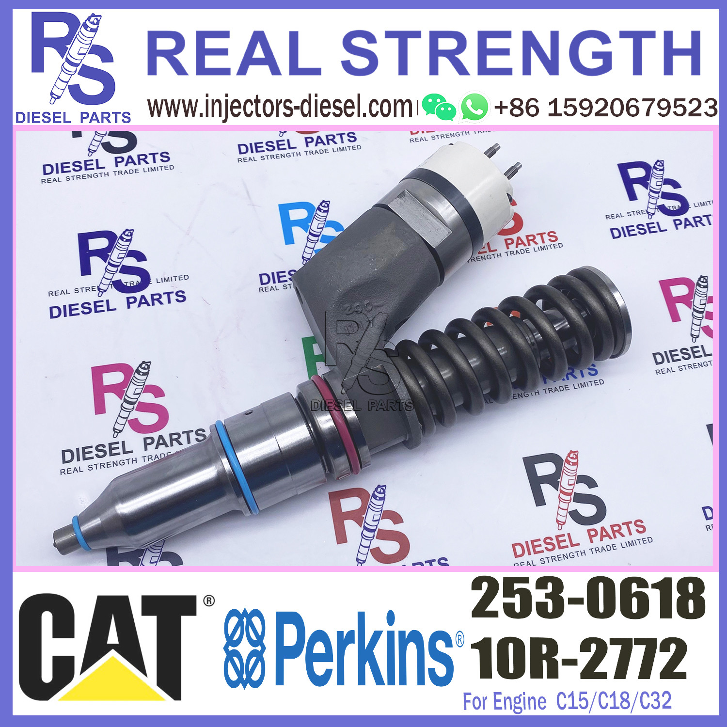 Diesel C15/C18/C32 Engine 253-0618 10R-2772 Fuel Injector common rail injector Original