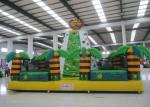 Kids / Adults Sports Games Inflatable Rock Climbing Wall 7 X 7 X 5m Fire