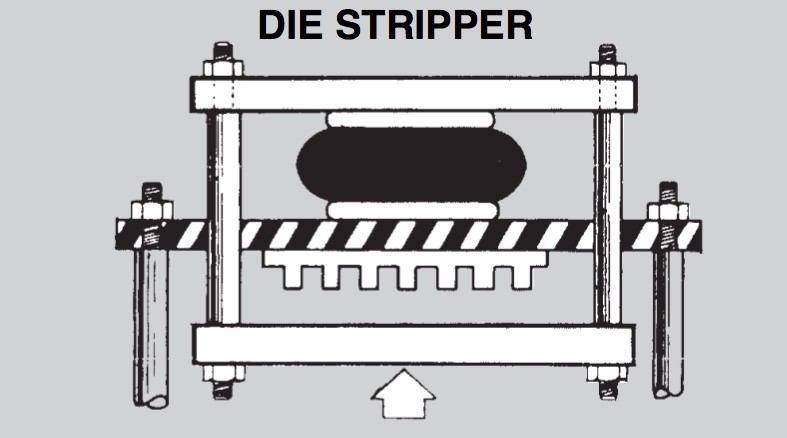 FS120-10 Contitech Air Spring Air Bags Rubber Bellows Max. Dia. 230 In Die Stripper