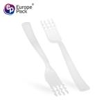 Eco-friendly material reusable colorful plastic noodle shape food fruit forks