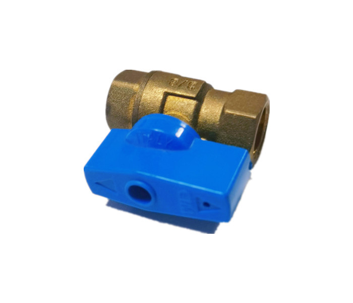 3/8 BSP CNC Lead Free Brass Ball Valve Female With Butterfly Handle
