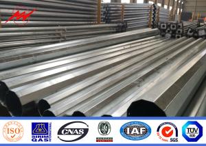 China Octagonal 15m Height Tapered Steel Utility Pole With 2.75mm Thickness 850 kg Load wholesale