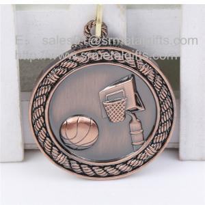 China Custom blank basketball medals, metal blank sports trophy and award medals selection, on sale