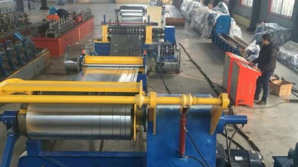 32 Kw Steel Coil Slitting Machine , 0.1-0.7mm 0.1-0.7mm Steel Sheet Cutting