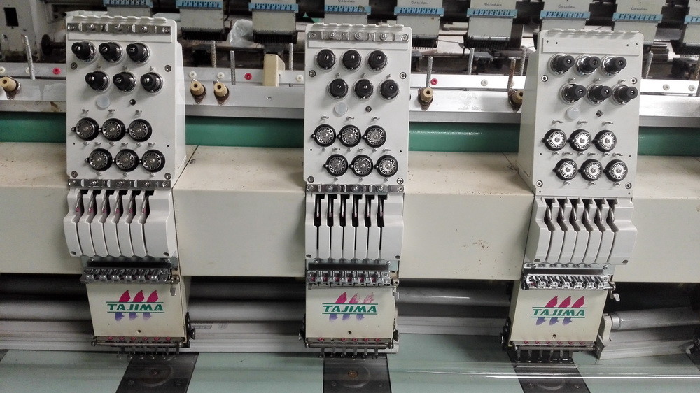 Multipurpose Used Tajima Embroidery Machine 6 Needles 850rpm Work Speed