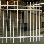 High Security Anti Rust Galvanized Outdoor Metal Fence Powder Coating Non Welded
