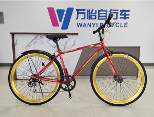 China Aluminium Alloy Frame Road Bicycle 700C SHIMANO 6 Speed Adult Road Bike wholesale