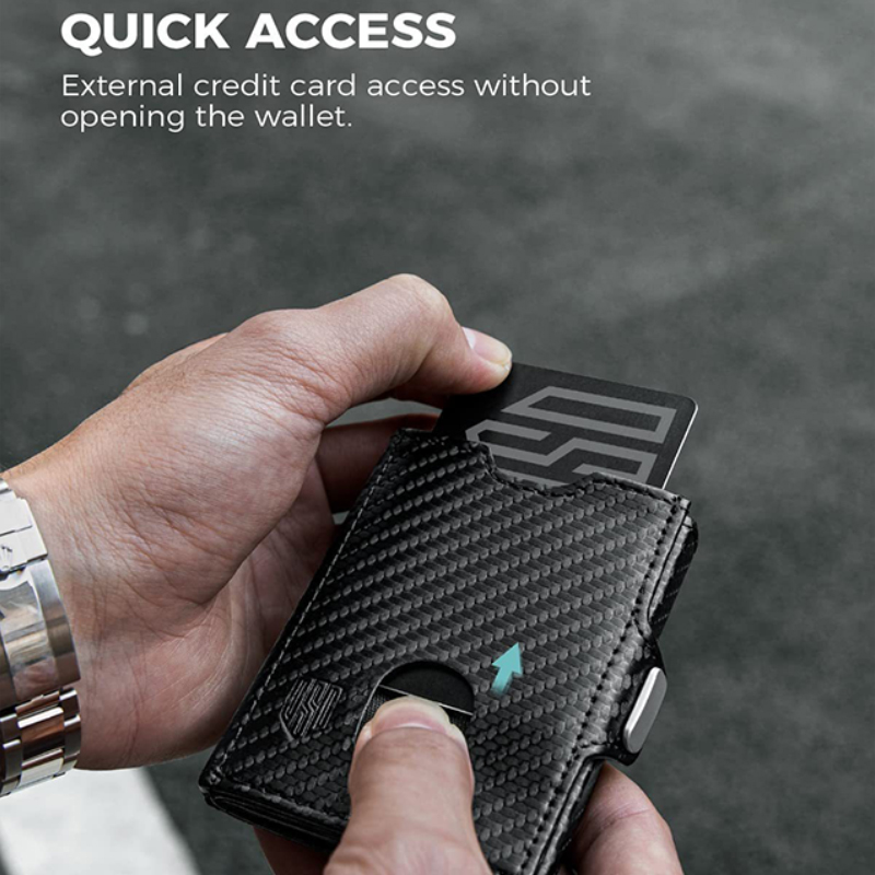Multifunctional Large Capacity Slim Rfid Blocking Mens Wallet with Credit Card Slots