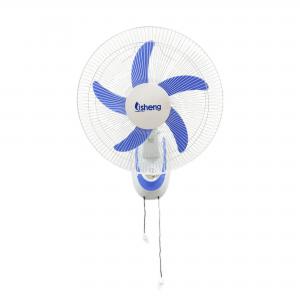 China Custom OEM AC / DC Wall Mounted Cooling Fan 16 Inch With Lithium Battery And Remote Control wholesale