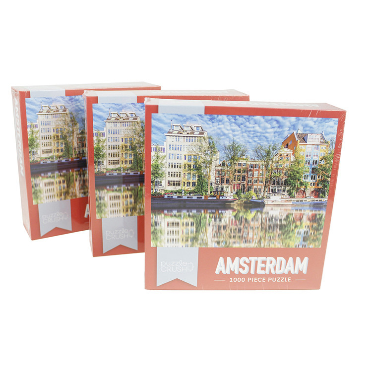 Unisex 500 - 10000 Piece Paper Jigsaw Puzzle customized For Gift