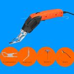 Handheld Electric Hot Knife Fabric Cutter Air Cooling For Rope Weaving