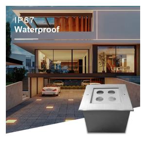 China Adjustable Underground Outdoor LED Floor Lights For Driveway Landscape Pathway wholesale
