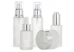 China JIAZI 30g 50g Empty Cosmetic Bottles Jar Set Frosted Glass Eco Friendly wholesale