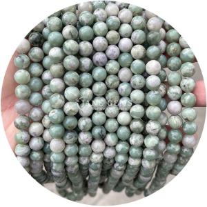 China Round Loose Stone Beads Natural Loose Peace Jade Australian Jade For Jewelry Making wholesale