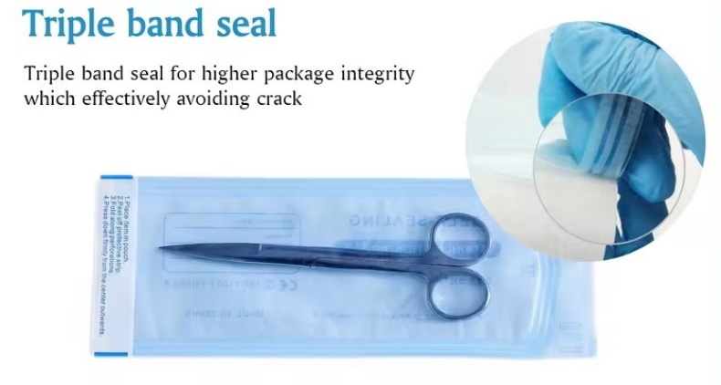 Different Size Sterilization Pouch Bags Disposable Dental Self Seal Sterilization Pouch