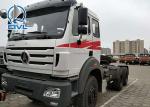 Customized Heavy Duty Prime Mover Truck , 25 Ton 6x4 Beiben Tractor Truck Color