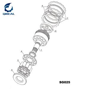 China SG08 SG04 SG025 Excavator Hydraulic Swing Motor Parts wholesale